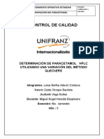 Mmmdeterminación de Paracetamol HPLC