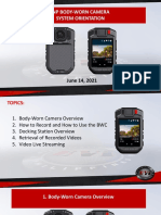 PNP Body-Worn Camera System Orientation: June 14, 2021