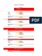 Sample System Lag Time Calculator