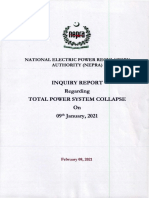 Countrywide Power Failure Inquiry Report by NEPRA