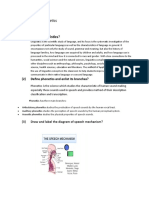 Linguistics and Phonetics Shorts Questions (1) Define Linguistics?