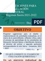 Evaluación Sierra 2021-2022