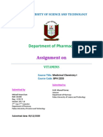 Department of Pharmacy: Assignment On