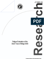 Fatigue Evaluation of The Deck Truss of Bridge 9340