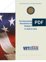 The Governmentwide Veterans' Recruitment and Employment Strategic Plan For FY 2010-FY 2012