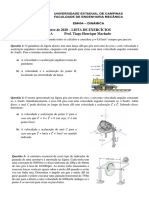 Lista - 04 - Dinamica