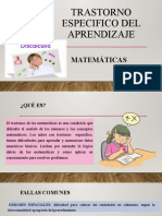 Trastorno Especifico Del Aprendizaje-Matematicas