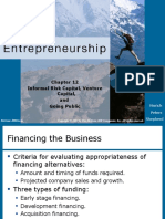 Chapter 12 - Informal Risk Capital, Venture Capital and Going Public