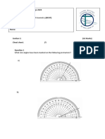 Angles and Polygons Resit Test