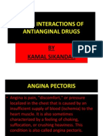 Drug Interactions of Antianginal Drugs..