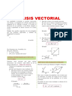 Análisis Vectorial para Quinto Grado de Secundaria