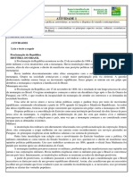 9º HIS Atividade 1 - Experiências Republicanas e Práticas Autoritárias, As Tensões e Disputas Do Mundo Contemporâneo - Professor