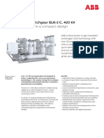 Gas-Insulated Switchgear ELK-3 C, 420 KV: High Performance in A Compact Design