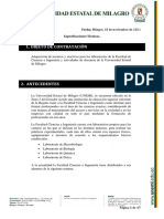 Especificaciones Técninas Insumos y Reactivos FACI