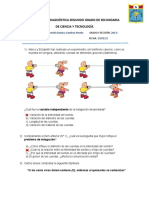 Evaluación Diagnóstica Segundo Grado D. de Secundaria