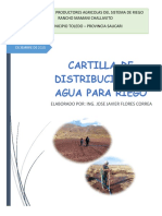 CARTILLA Dist. Agua para Riego