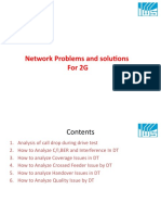 Network Problems and Solutions For 2G