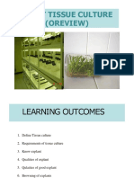 Plant Tissue Culture (Oreview)