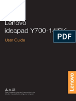 Lenovo Ideapad Y700-14ISK: User Guide