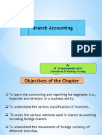 Branch Accounting: by Dr. Pranabananda Rath Consultant & Visiting Faculty