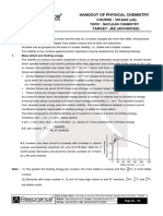 Handout of Physical Chemistry: Course: Vikaas (Ja) Target: Jee (Advanced)