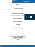 Artículo de Opinión Sobre La División de Las Entidades Del Territorio y Sus Funciones