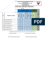 Primer Periodo 6° A