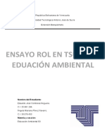 Ensayo Rol en Tsu de La Eduación Ambiental