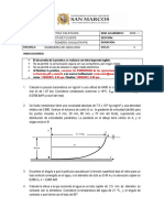 1° Práctica Calificada de Mecánica de Fluidos (2022-I)