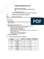 Informe Trimestral 2022