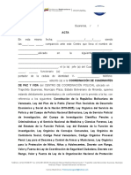 Acta de Conformacion de Los Cuadrantes de Paz