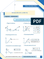 Ecuación de La Recta: Trigonometría