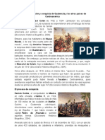 Proceso de Invasión y Conquista de Guatemala y Los Otros Países de Centroamérica