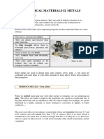 Technical Materials Ii. Metals: Ferrous Metals - Iron Alloys