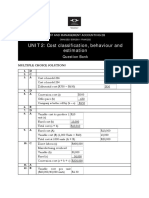 Cost Classification Question Bank Solutions