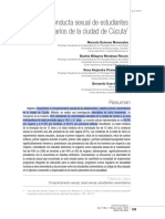 Conducta Sexual en E.U. de La Ciudad de Cúcuta.