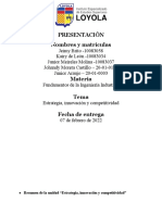 Estrategia, Innovación y Competitividad