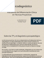 INDICADORES DIAGNÓSTICOS Diferencial (Neurosis, Histeria, Fobia y N, Obs)