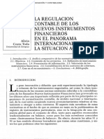 La Regulacion Contable de Los Nuevos Instrumentos Financieros en El Panorama Internacional. La Situacion Actual