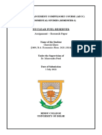 Nuclear Fuel Reserves - Cherrish Khera, 2060, AECC EVS Assignment 2022