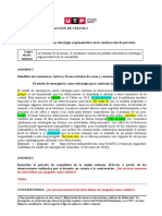 La Causalidad Como Estrategia Argumentativa en La Construcción de Párrafos