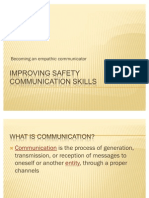 Improving Safety Communication Skills