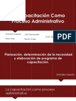 La Capacitación Como Proceso Administrativo