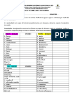 Guide 1 A Food Vocabulary 6 o