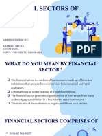 Financial Sectors of India: A Presentation By:-Aashima Gelda Parul University, Vadodara