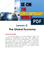 Lesson 2 Module (The Global Economy