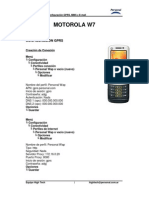 Configuración Motorola W7