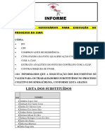 Informe Solicitação de Documentos Ciap - Substituídos