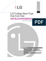 LG Ceiling Duct-Type Fan Coil Unit: Installation Manual