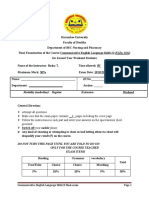 Communicative II Final Exam